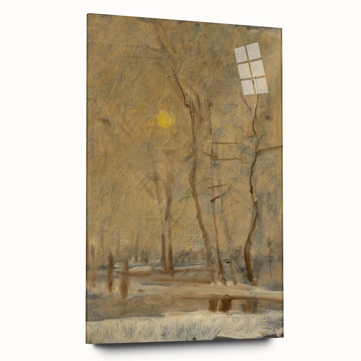 Romanticism Art - Winter Sun Landscape - Classic Seasonal Romantic Print