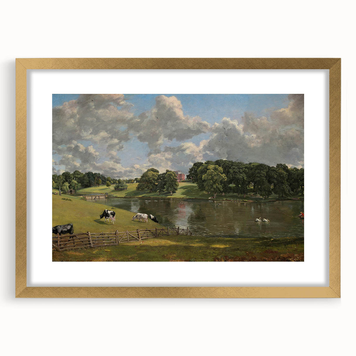 Romanticism Art - Wivenhoe Park, Essex - Classic Pastoral Landscape