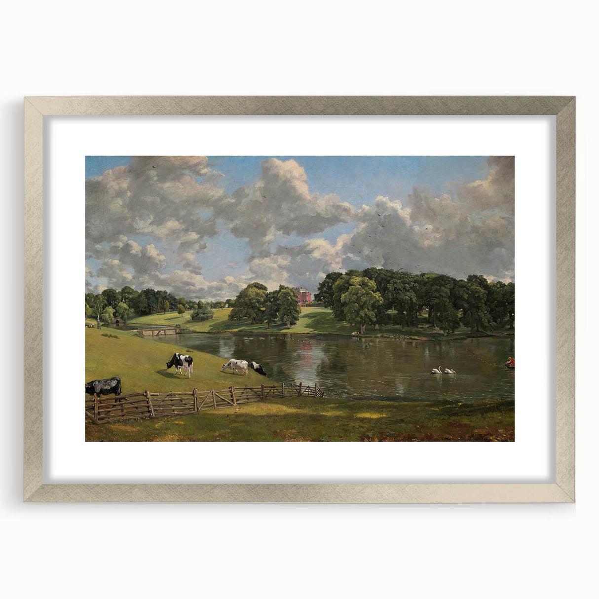 Romanticism Art - Wivenhoe Park, Essex - Classic Pastoral Landscape