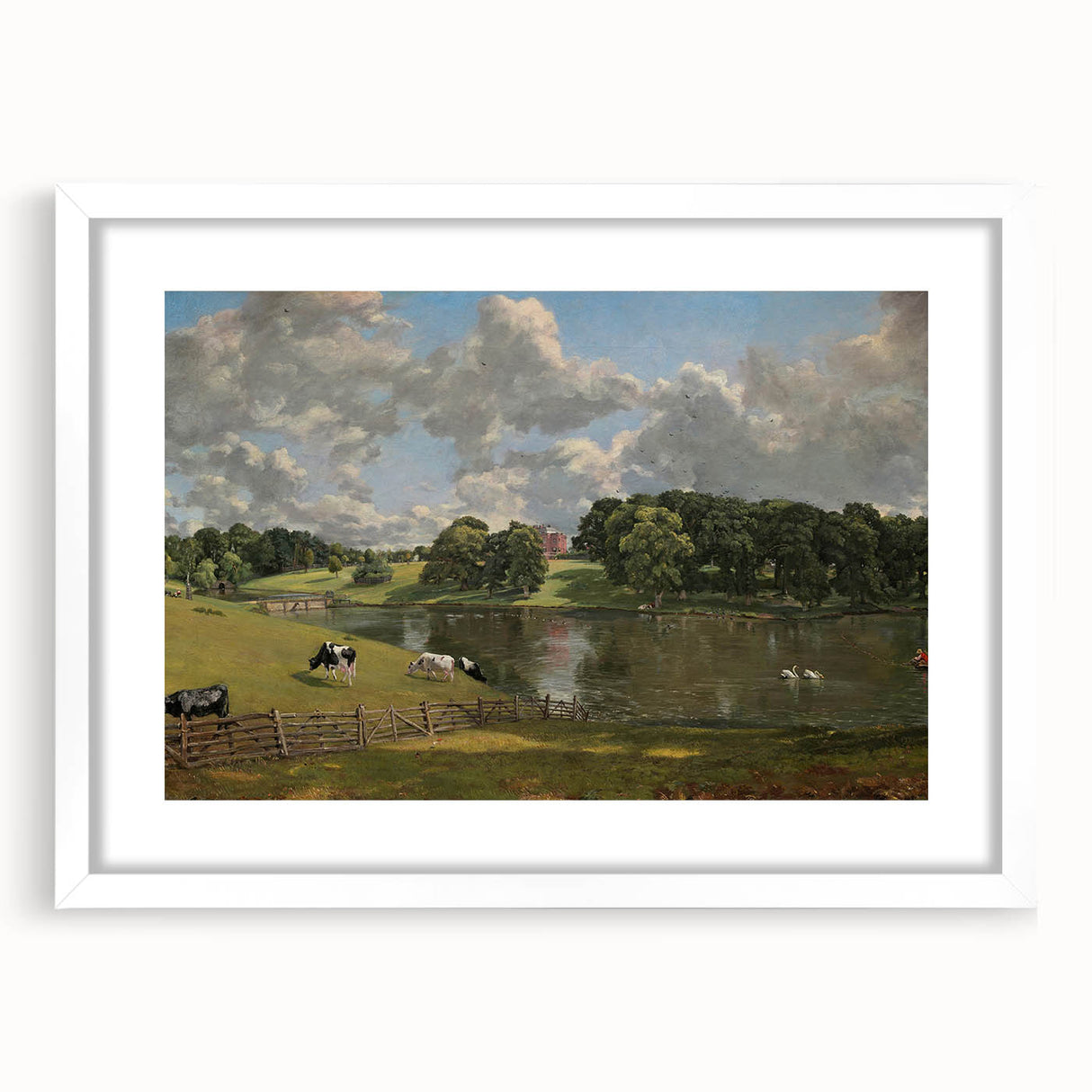 Romanticism Art - Wivenhoe Park, Essex - Classic Pastoral Landscape