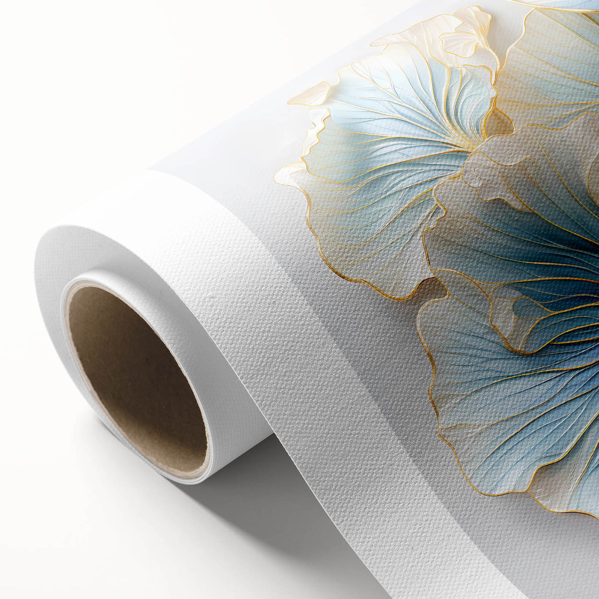 Abstract floral wall art on rolled canvas, showcasing vibrant colors and intricate patterns, perfect for modern home decor. Nicely packaged in a protective tube.