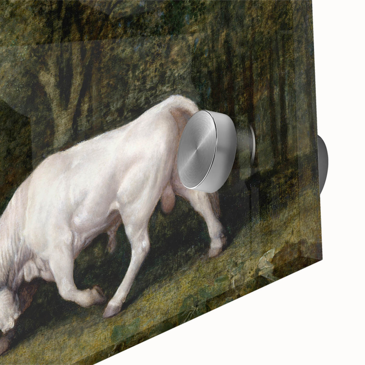 Bulls Fighting by George Stubbs - Romanticism Art Print on Canvas