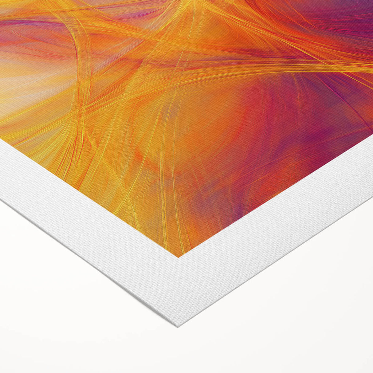 Colorful Abstract Wall Art – Yellow, Orange, and Violet Light Flow