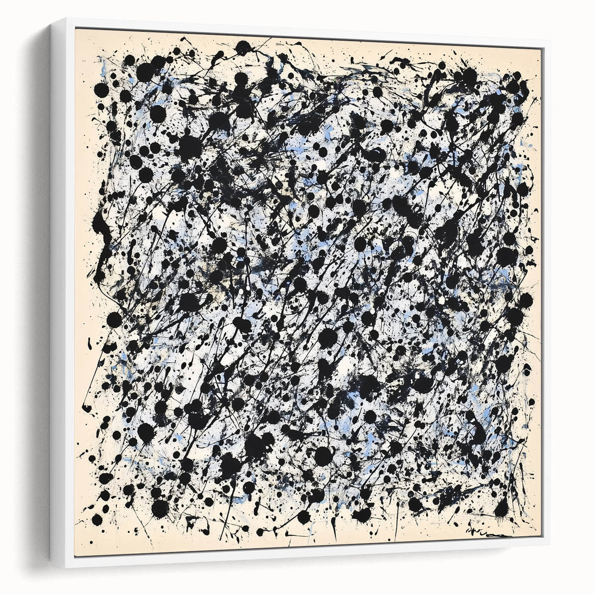 Abstract Office Wall Art - Black & White Modern Office Art Print