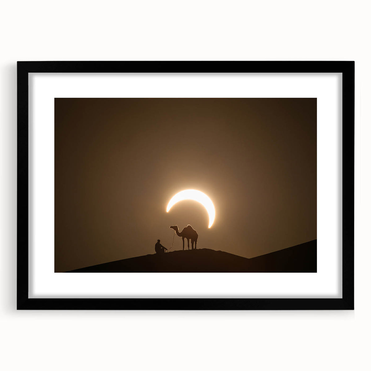Abstract art print of Abu Dhabi scenery in vibrant colors on a large framed canvas, ideal for living room decor.