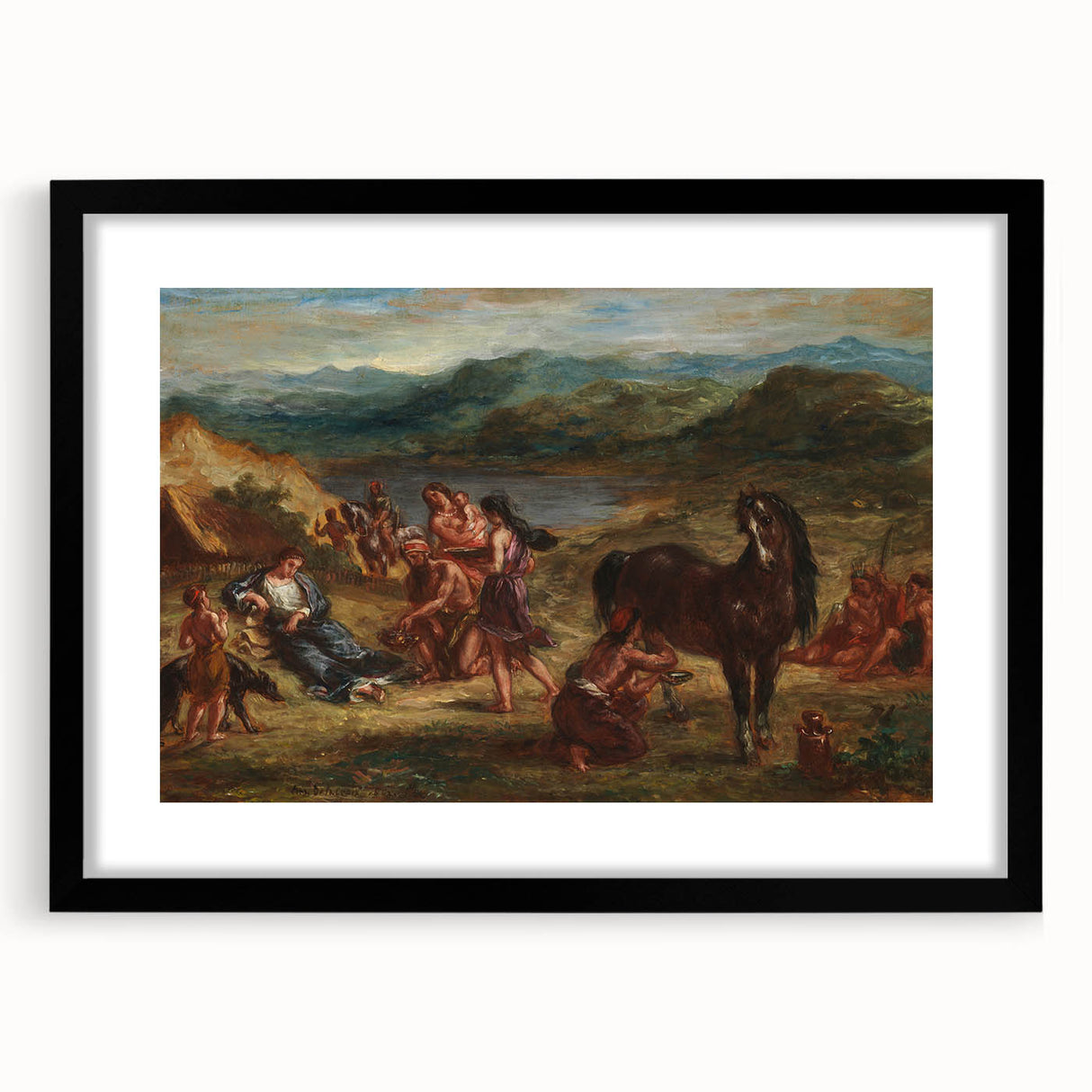 Ovid Among the Scythians by Delacroix - Romanticism Art Print