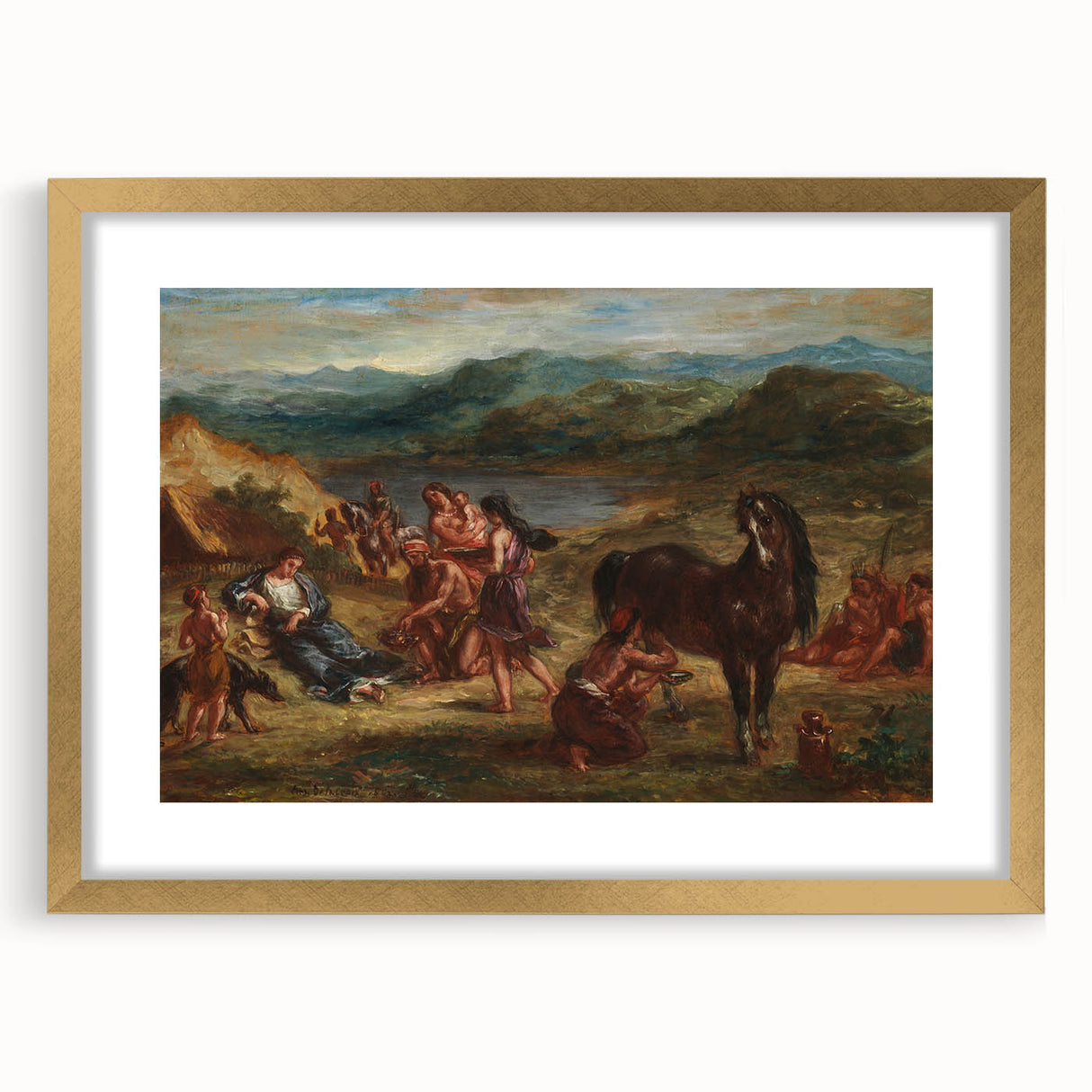 Ovid Among the Scythians by Delacroix - Romanticism Art Print