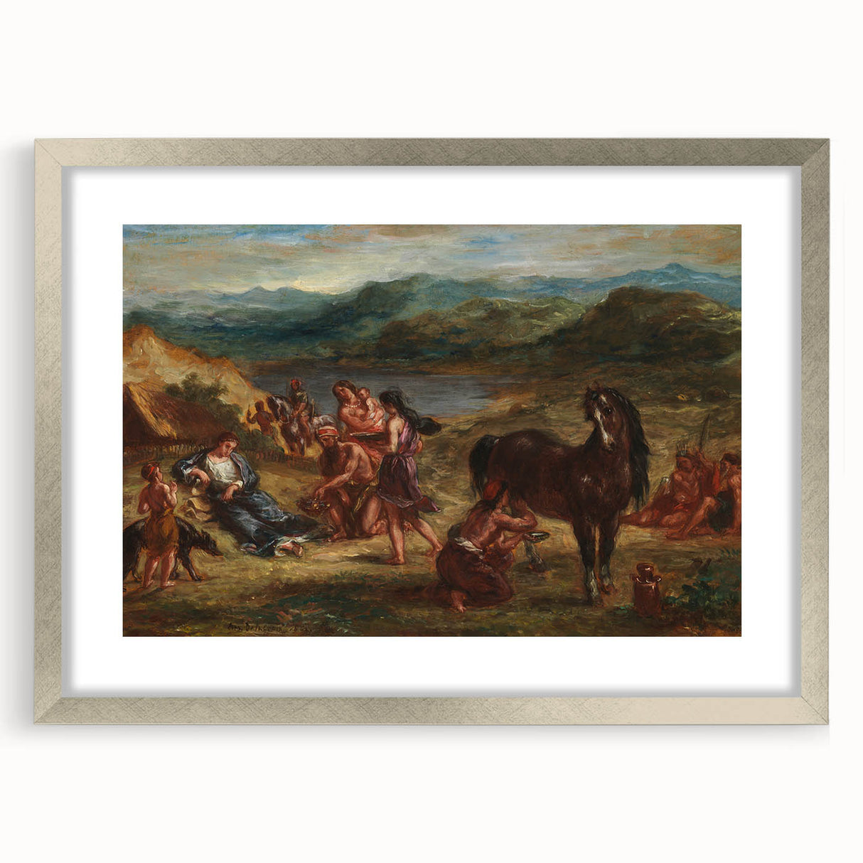 Ovid Among the Scythians by Delacroix - Romanticism Art Print