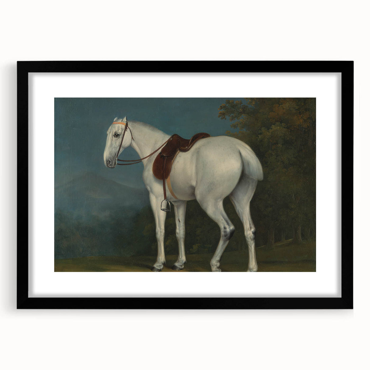 A Lady's Grey Hunter by Jacques-Laurent Agasse - Romantic Art Print