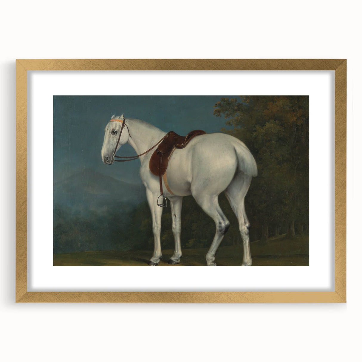 A Lady's Grey Hunter by Jacques-Laurent Agasse - Romantic Art Print