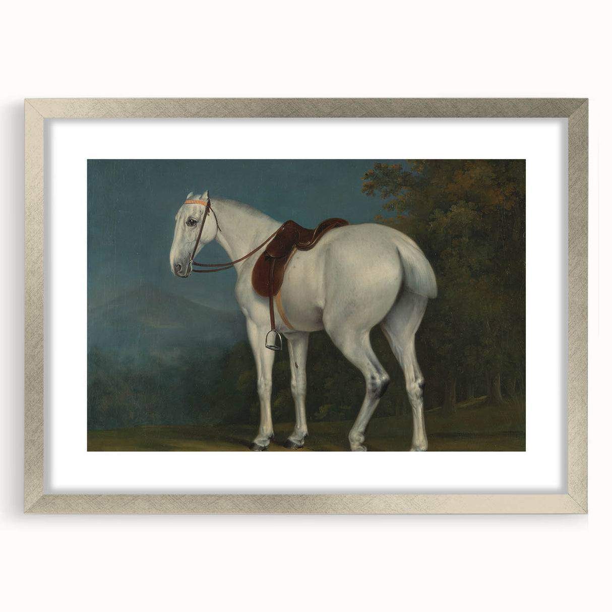 A Lady's Grey Hunter by Jacques-Laurent Agasse - Romantic Art Print