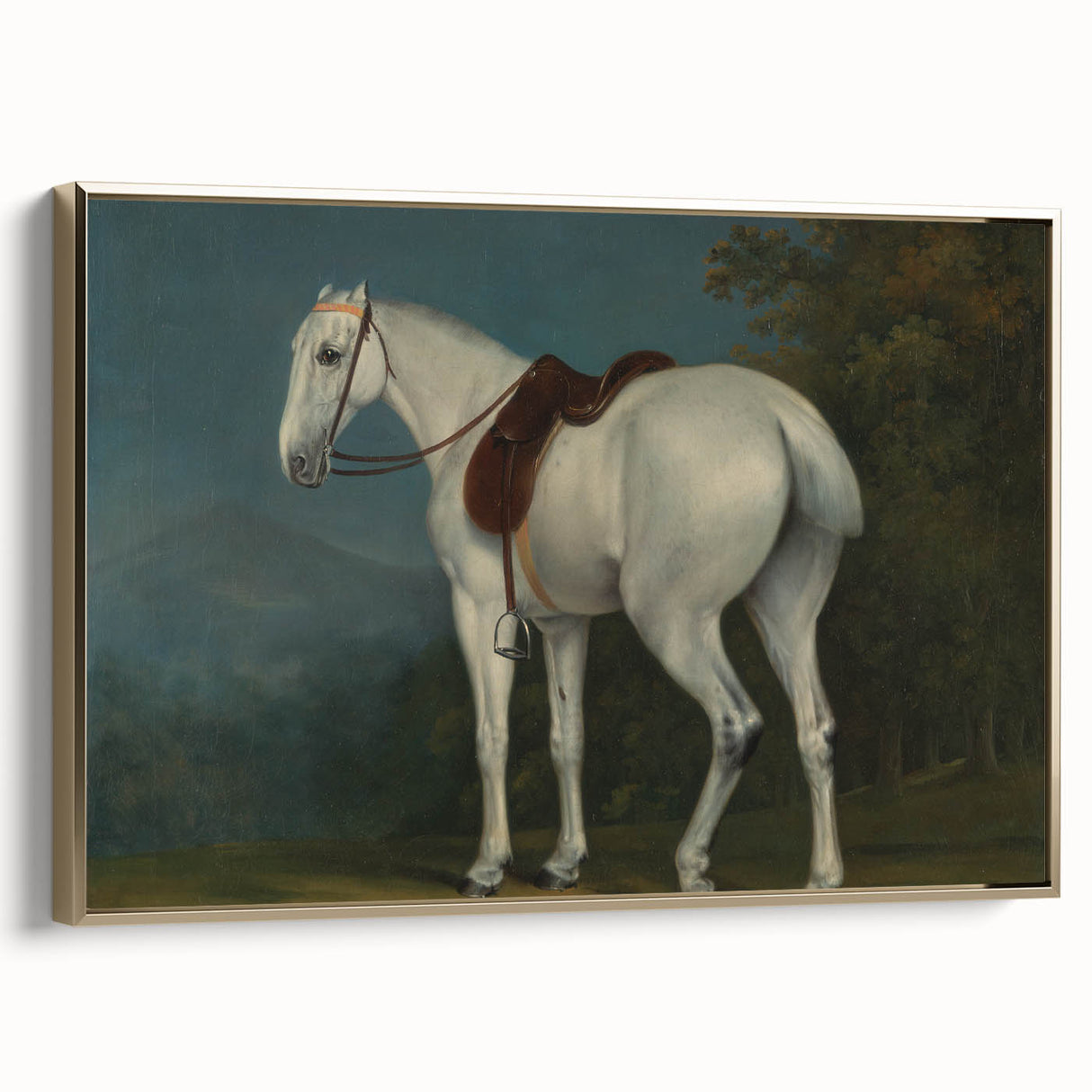 A Lady's Grey Hunter by Jacques-Laurent Agasse - Romantic Art Print