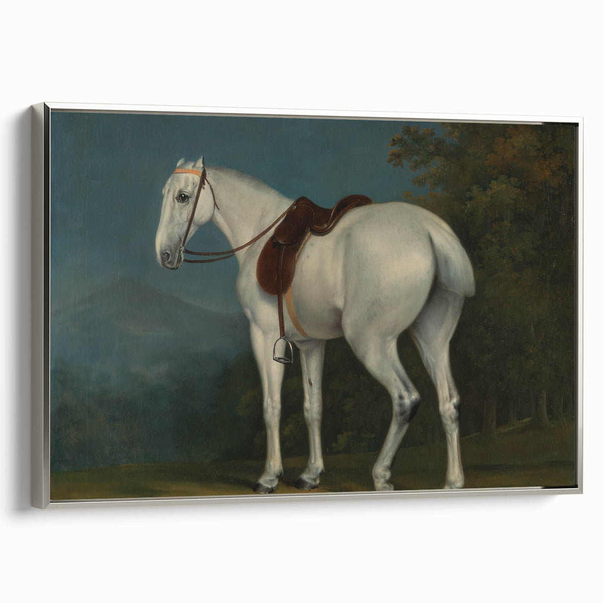 A Lady's Grey Hunter by Jacques-Laurent Agasse - Romantic Art Print