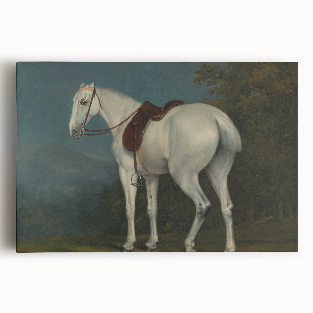 A Lady's Grey Hunter by Jacques-Laurent Agasse - Romantic Art Print