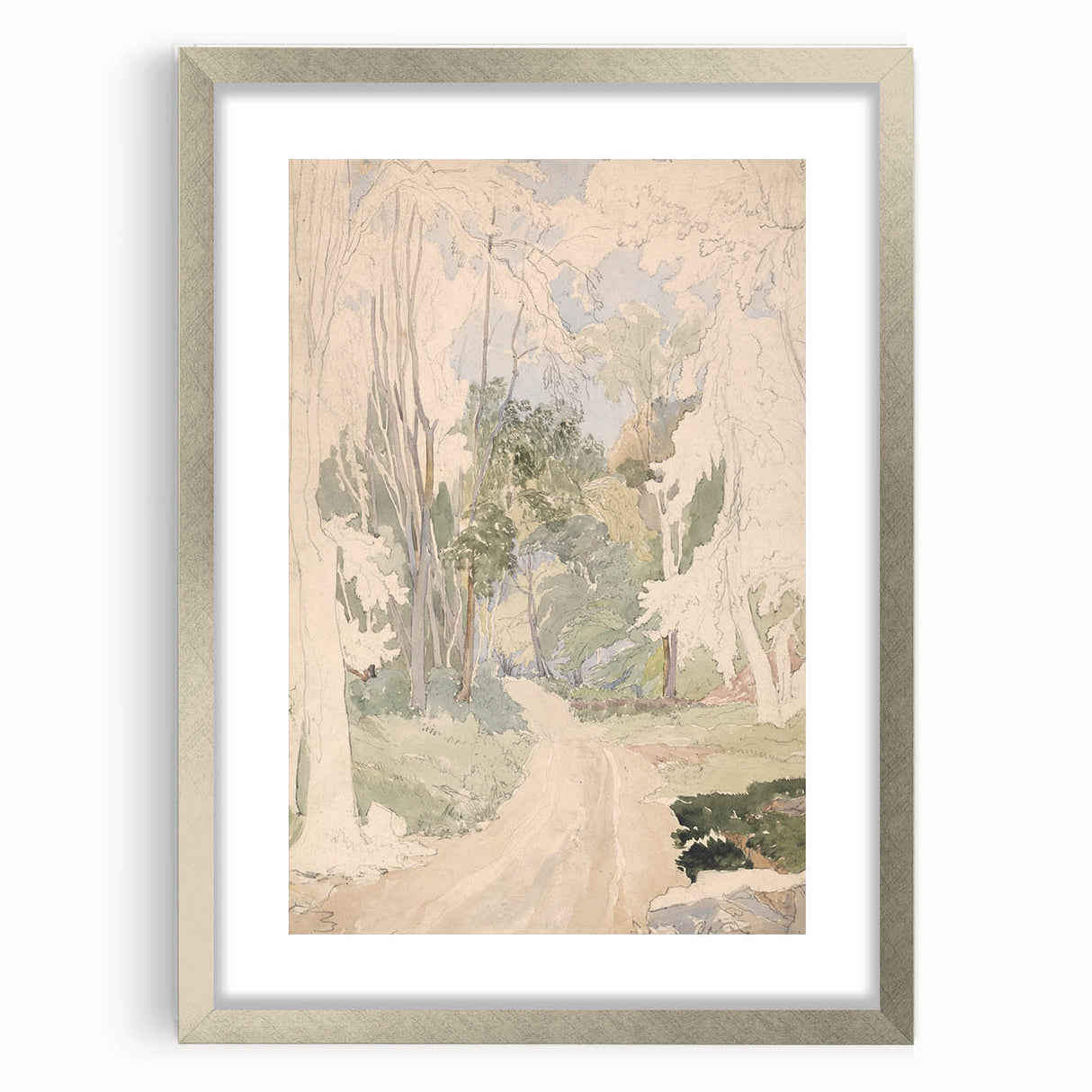 A Road Through a Wood - Romanticism Landscape Art Print