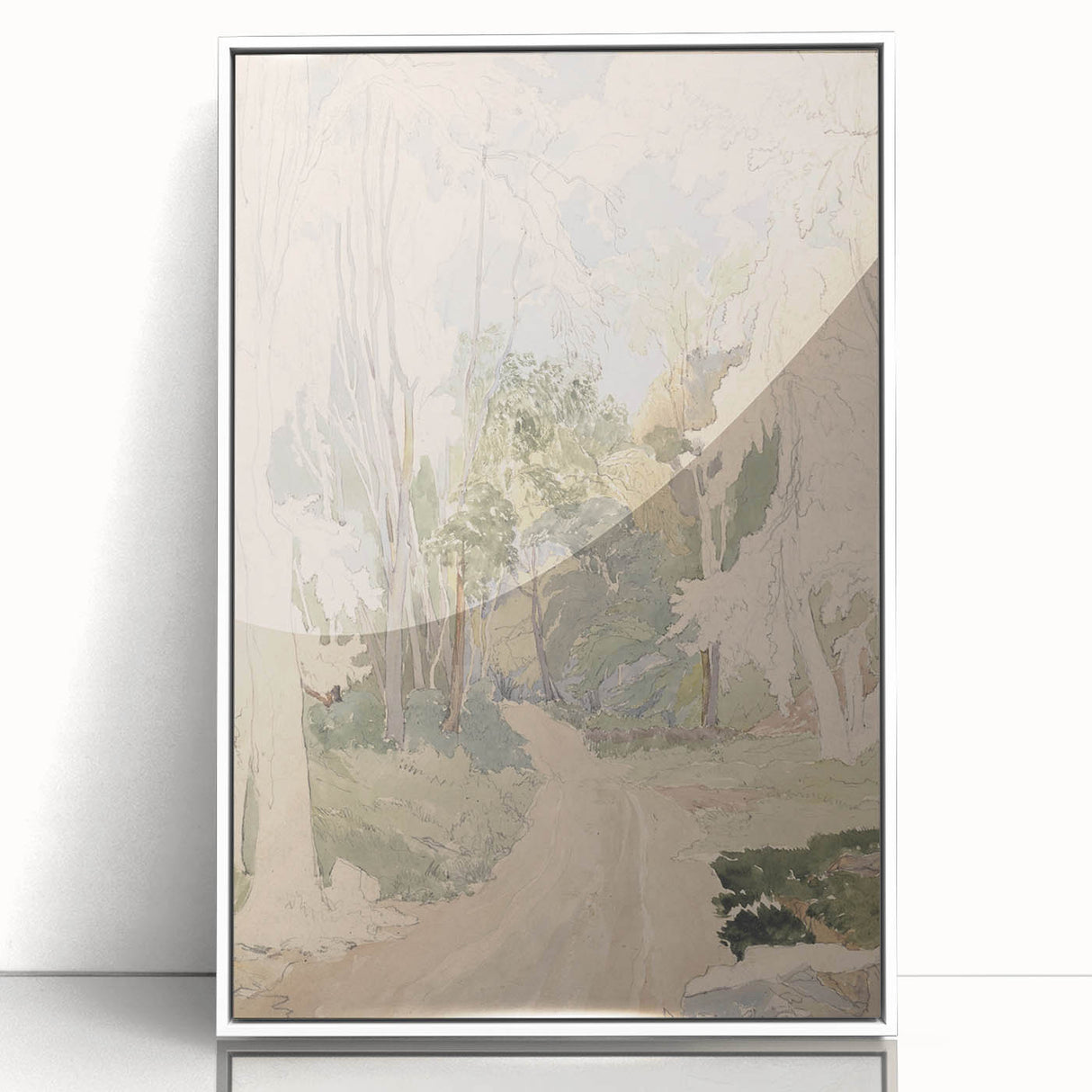 A Road Through a Wood - Romanticism Landscape Art Print
