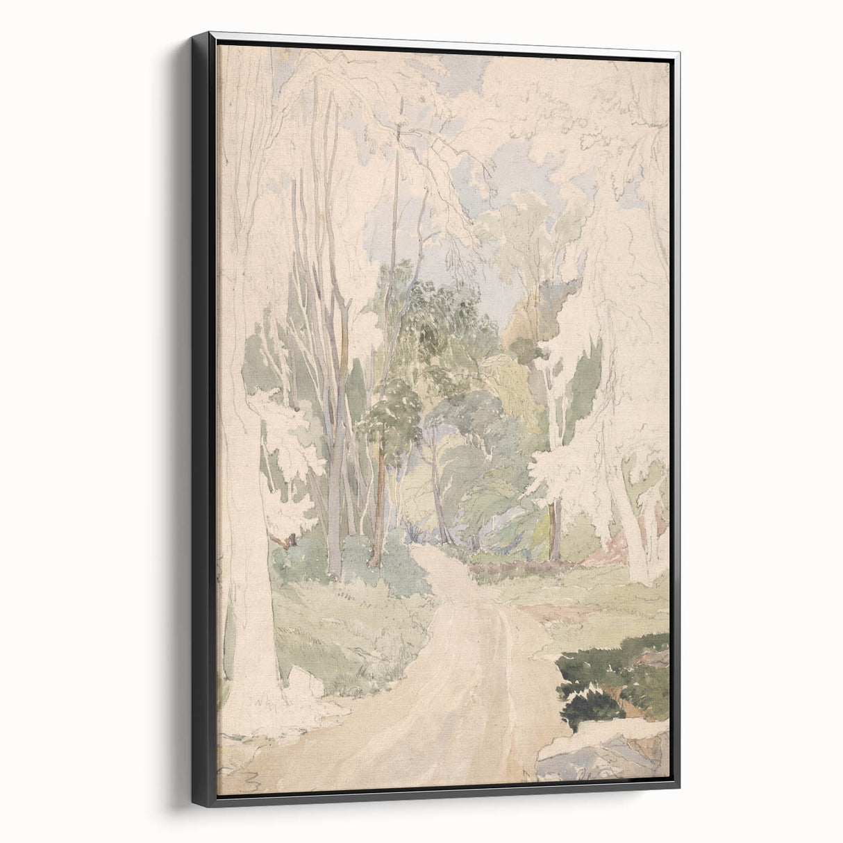 A Road Through a Wood - Romanticism Landscape Art Print