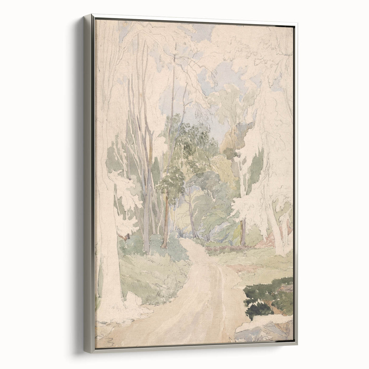 A Road Through a Wood - Romanticism Landscape Art Print