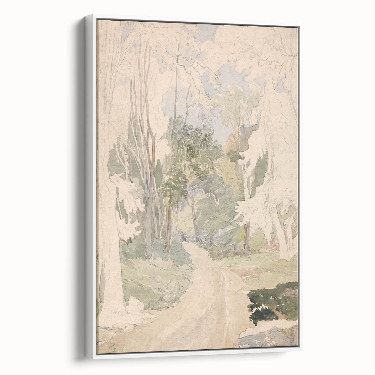 A Road Through a Wood - Romanticism Landscape Art Print