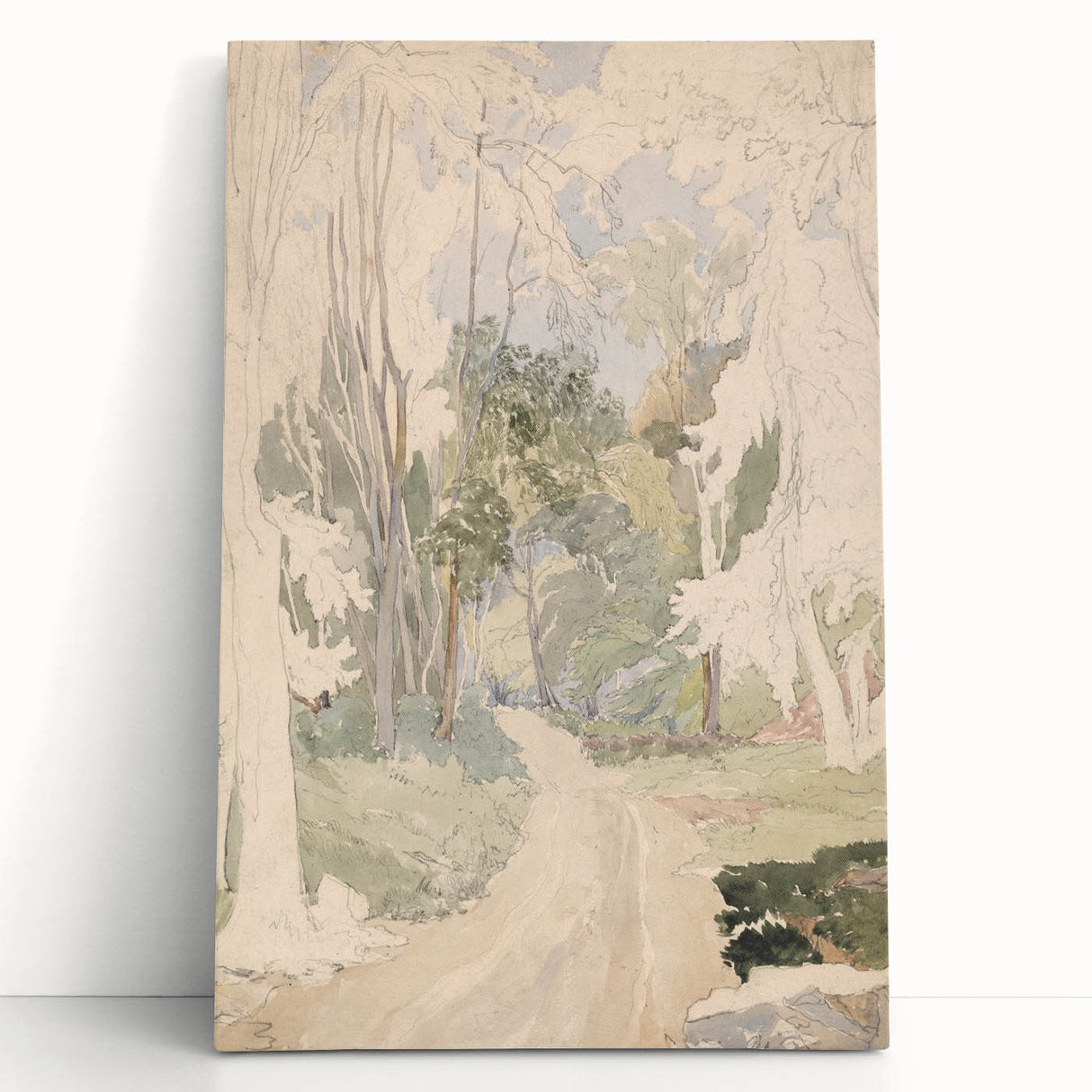 A Road Through a Wood - Romanticism Landscape Art Print
