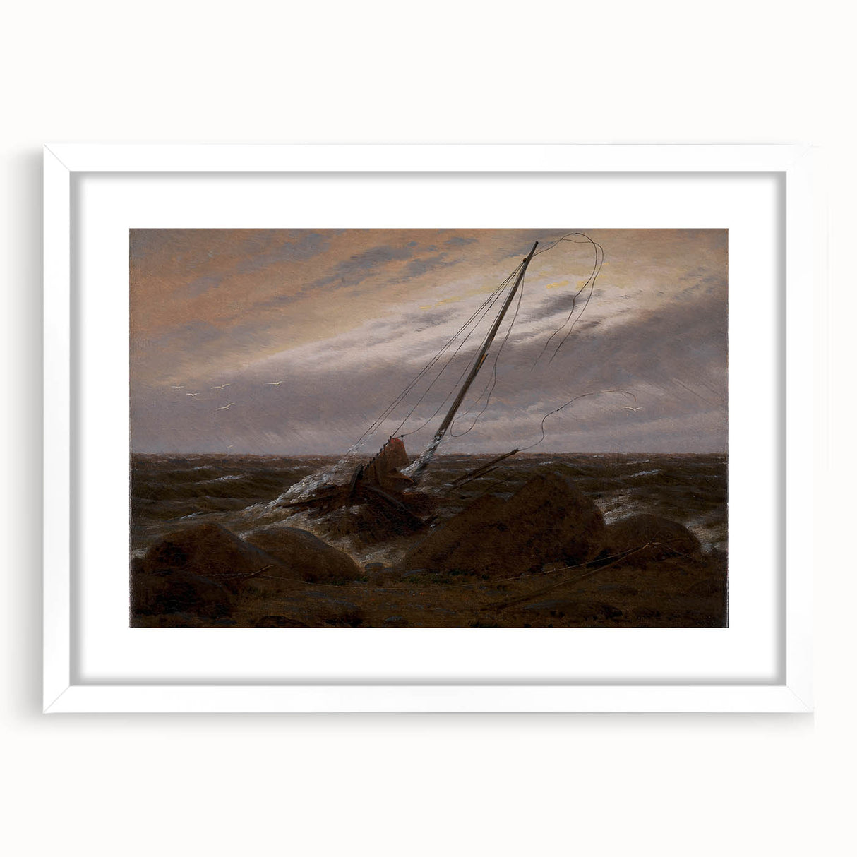 After the Storm by Caspar David Friedrich - Romanticism Art Print