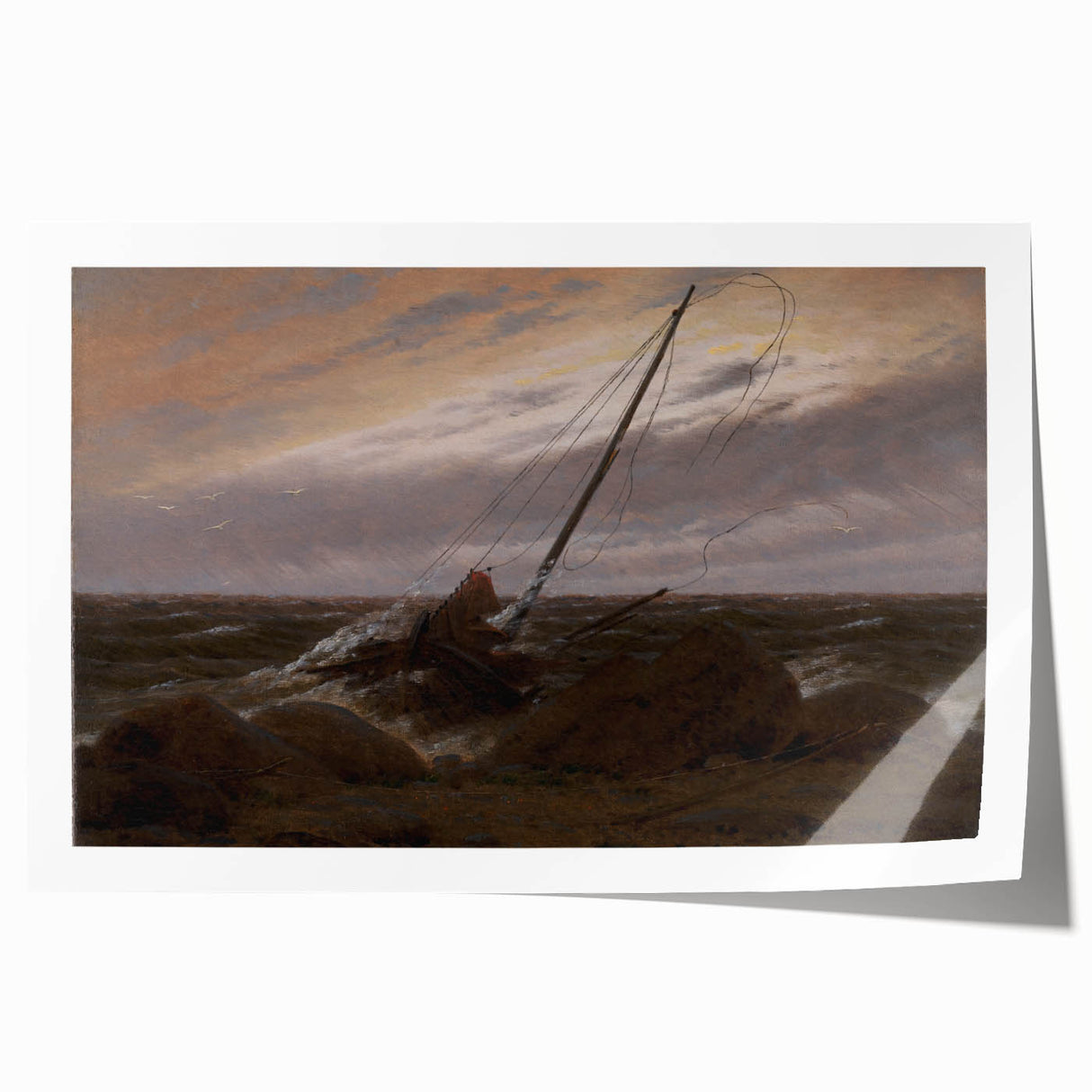 After the Storm by Caspar David Friedrich - Romanticism Art Print