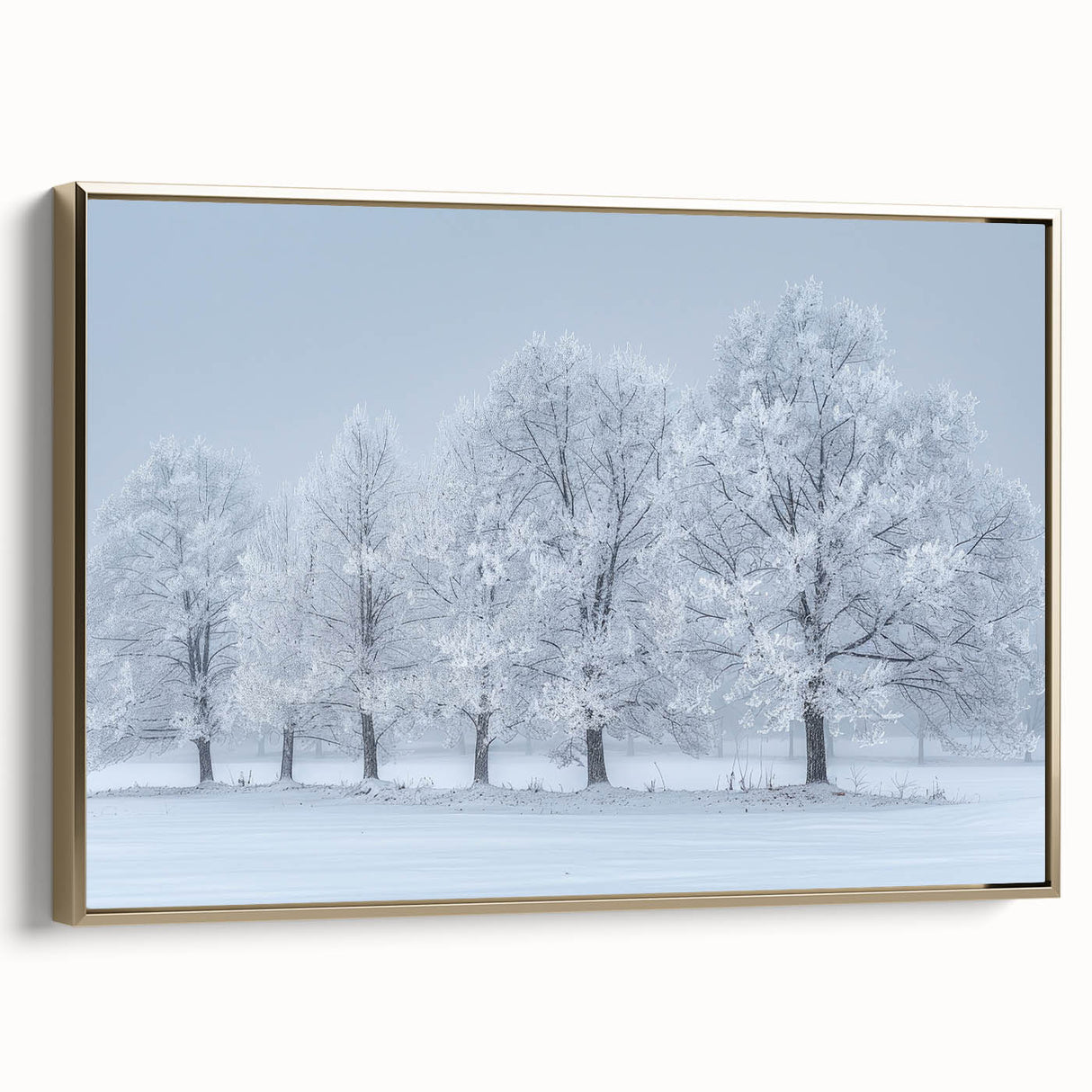 Framed abstract landscape wall art featuring gold accents and a textured surface, elegantly displayed from a side view, perfect for modern home decor.