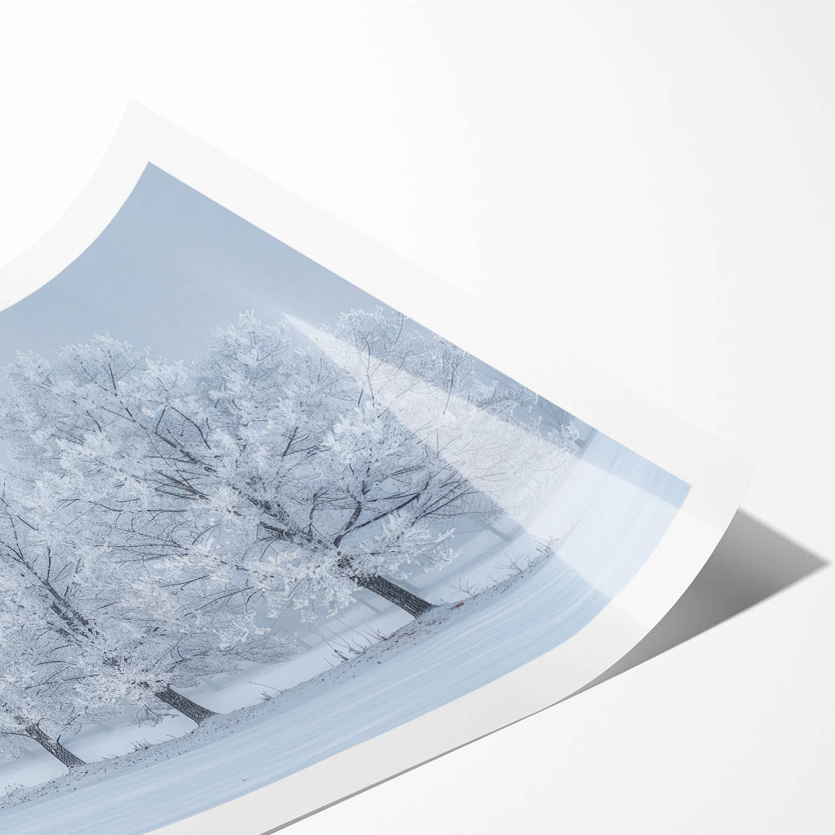 Abstract landscape wall art print showcasing vibrant colors and dynamic shapes, perfect for modern home decor. Rolled and packaged for secure delivery.