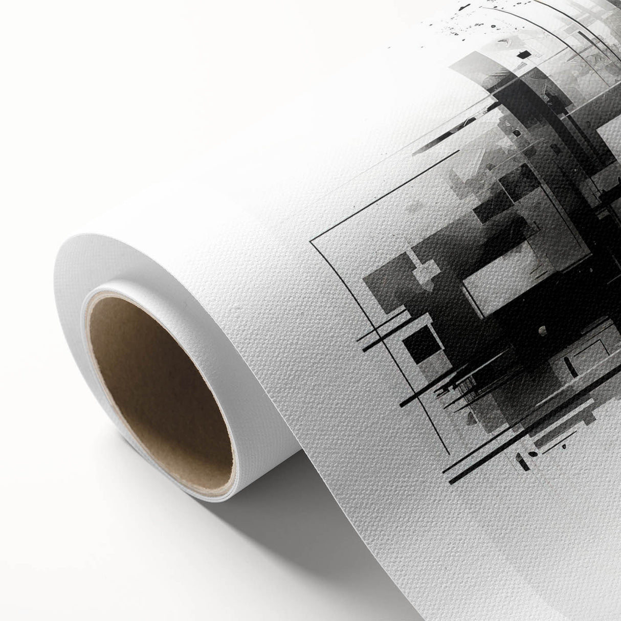 Futuristic Geometric Abstract Wall Art - Modern Bedroom Decor