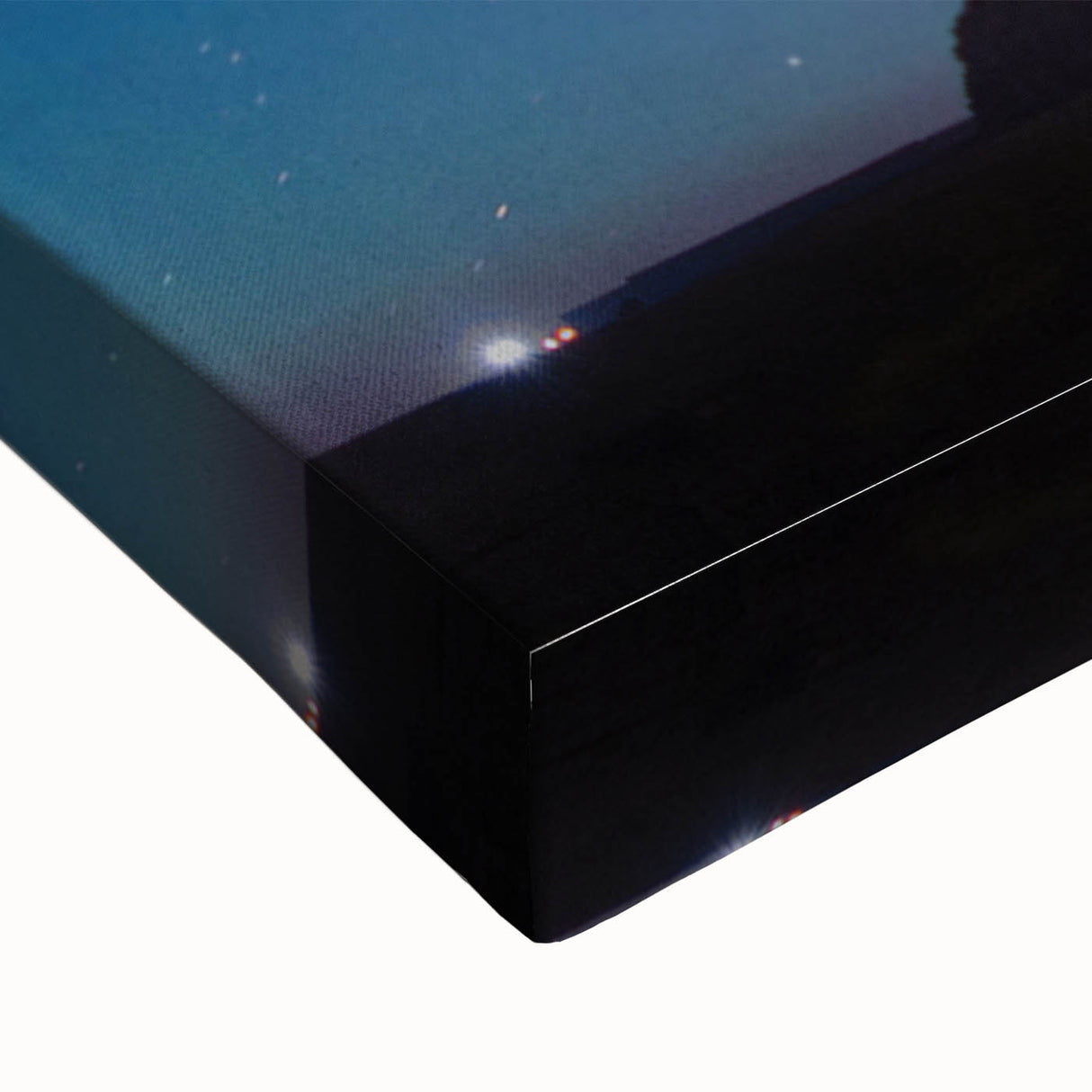 Large art of an Egyptian landscape in black and white on stretched canvas, suitable for bedroom ambiance.