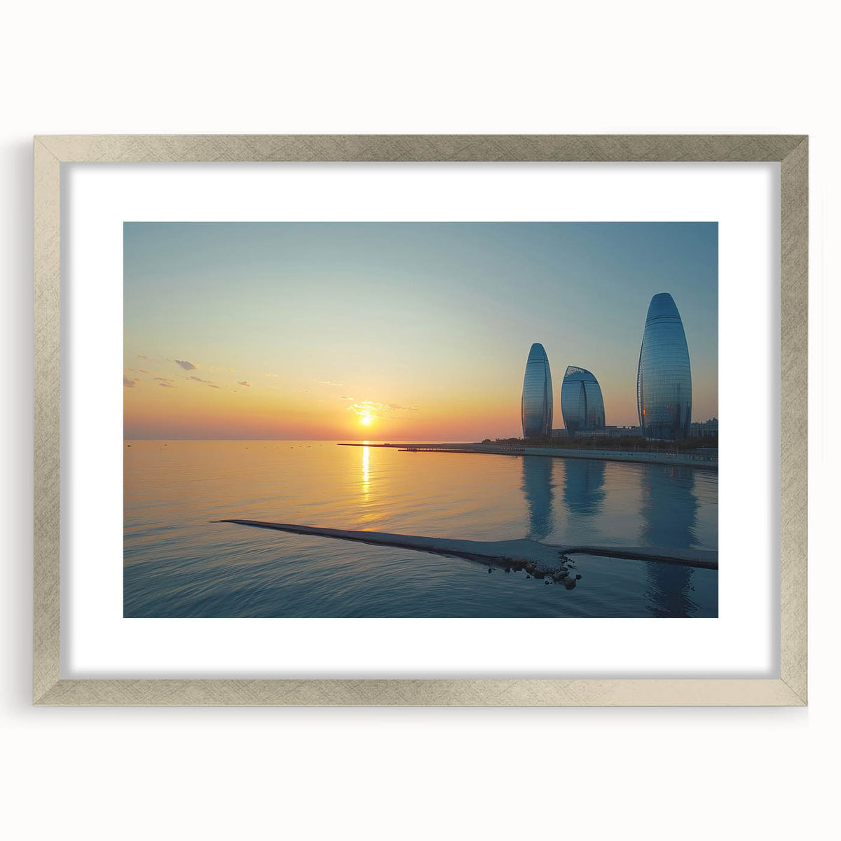 Textured abstract art print featuring muted earth tones on a framed canvas, ideal for modern bedroom ambiance.