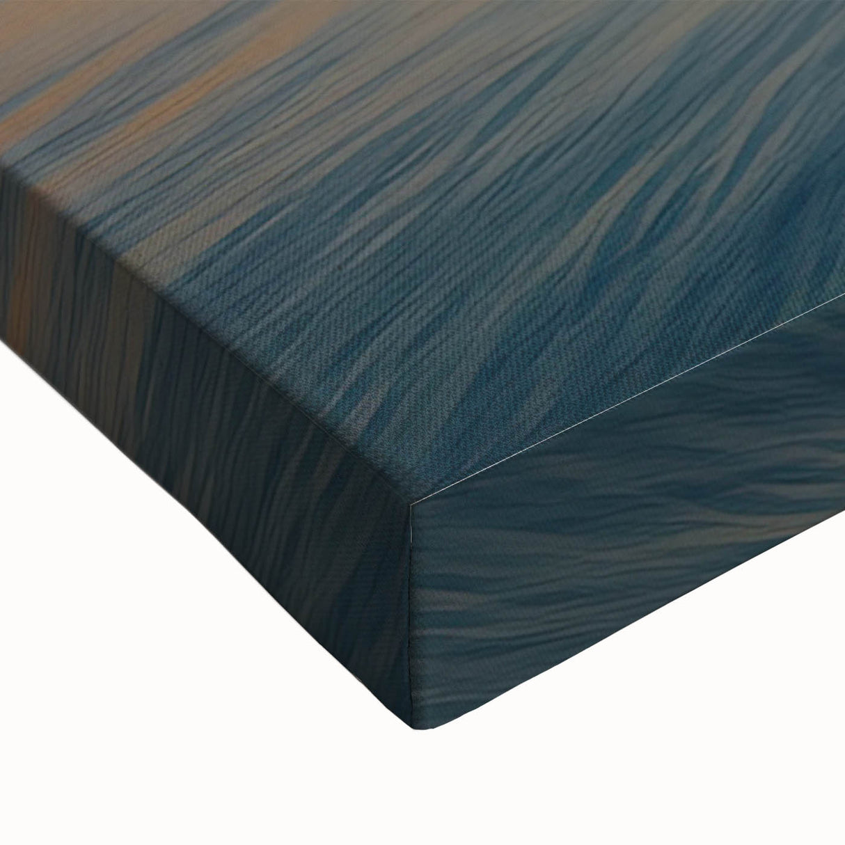 Black and white landscape painting of Azerbaijan on stretched canvas, ideal for bedroom wall art.