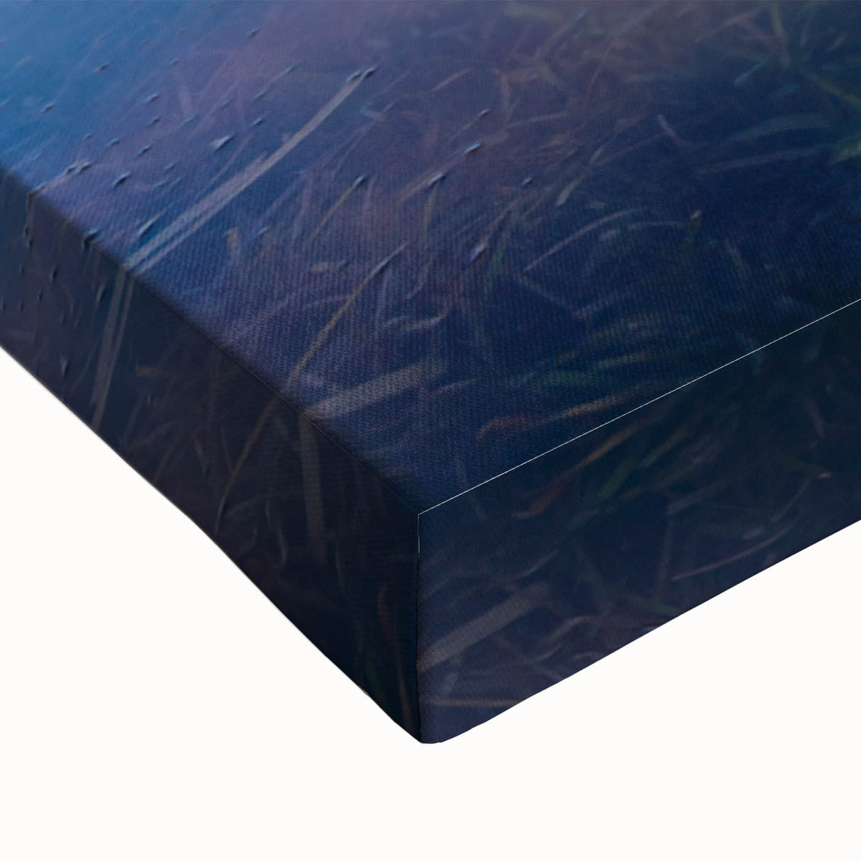 Black and white landscape art painting on stretched canvas depicting a serene Indonesian scenery, ideal for bedroom wall art.