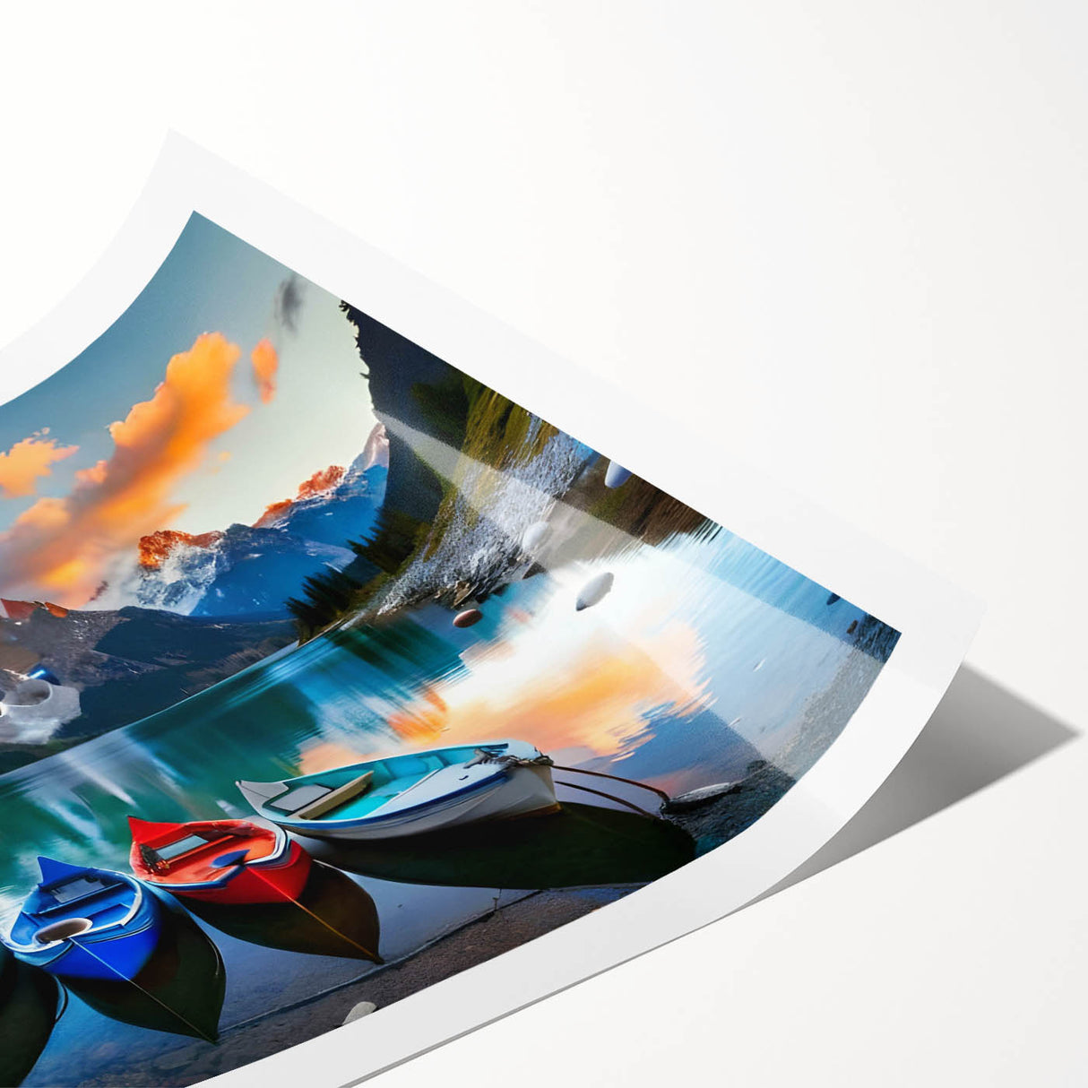 Extra large wall art featuring line art flowers in neutral tones on a rolled print, ideal for large living room decor.