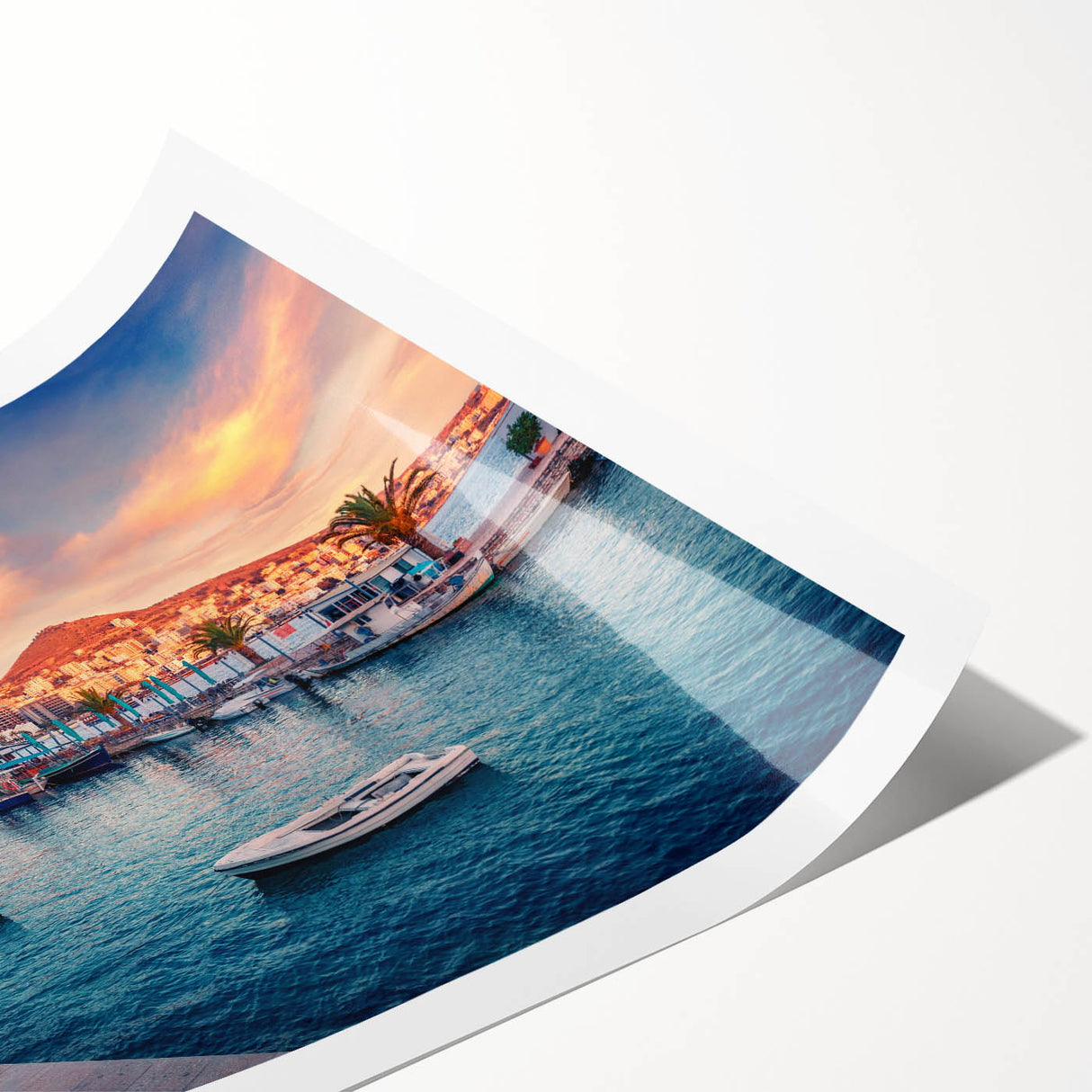 Extra large wall art featuring line art flowers in muted tones on rolled print, suitable for large living room decor.