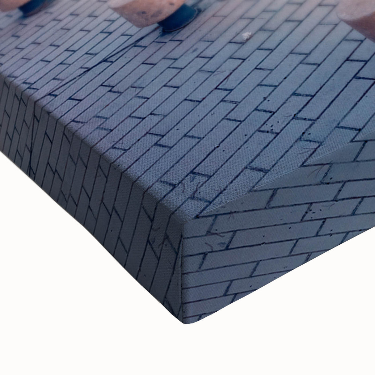 Large art depicting the Albanian landscape in black and white on stretched canvas, suitable for bedroom wall decor.