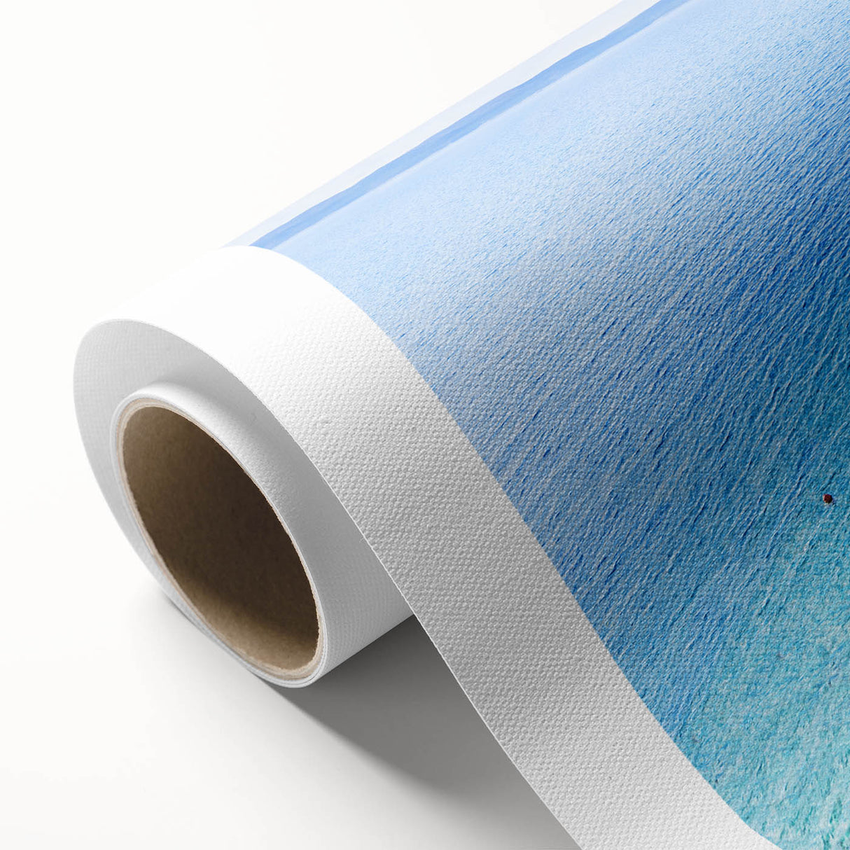 Art Deco poster of Croatian scenery in pastel shades, on rolled canvas, ideal for nursery wall art.