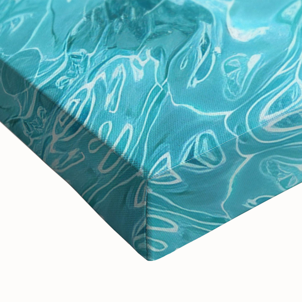 Black and white landscape art painting of Cancun on a large stretched canvas, suitable for bedroom wall decor.