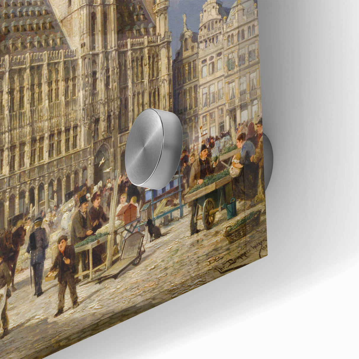 Brussels Grand Place by Christiaan Dommershuijzen - Romanticism Art