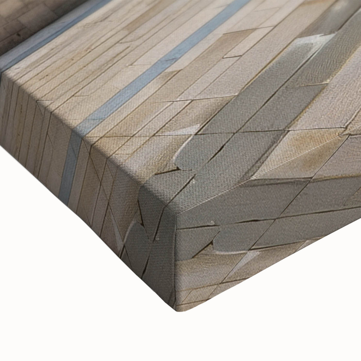 Large art of an Azerbaijani landscape in black and white on stretched canvas, ideal for bedroom decor.