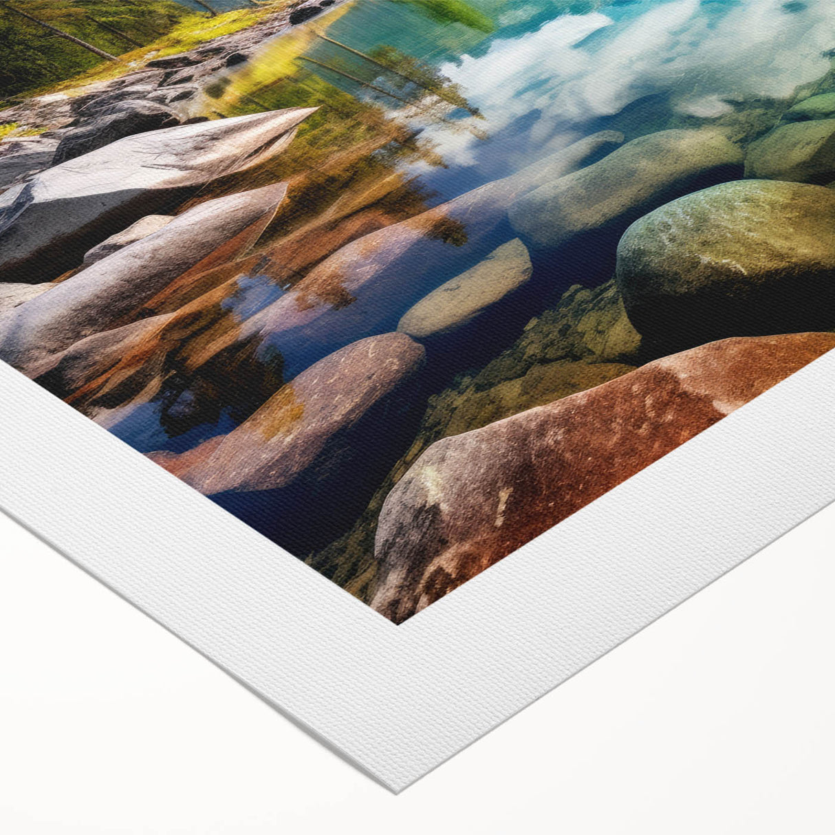 Art deco poster of Alberta, Canada scenery in muted earth tones on rolled canvas, suitable for dining room wall art.