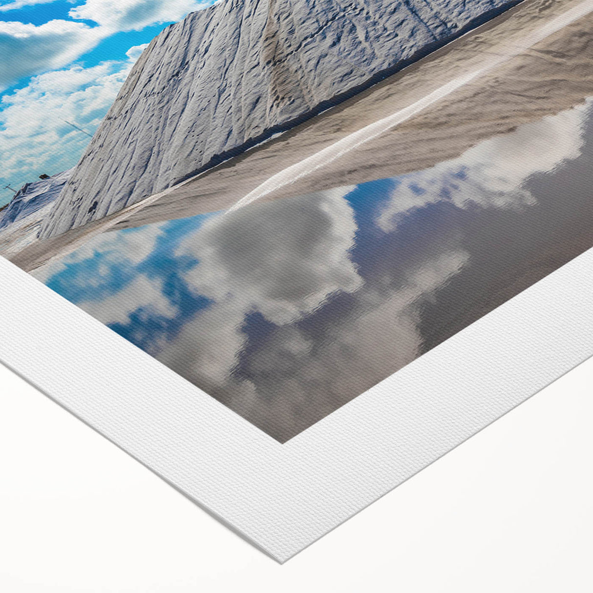 Art deco poster of Yucatan scenery in vibrant green and blue tones on rolled canvas, suitable for dining room wall art.