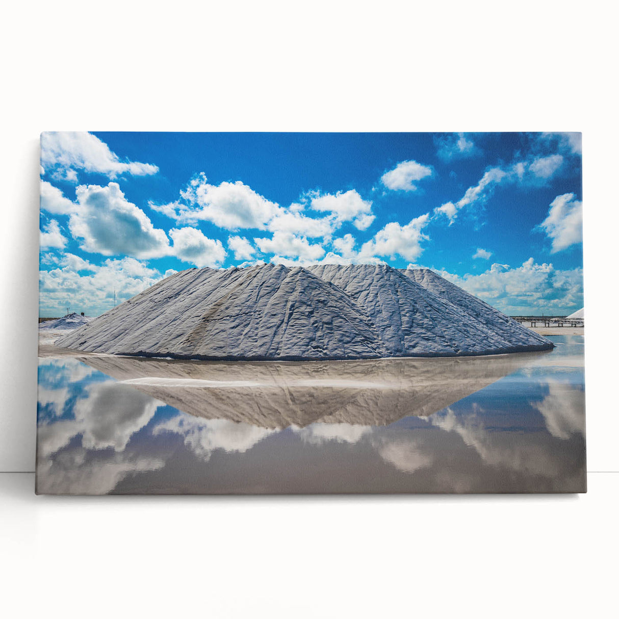 Black and white photograph of Yucatan scenery on stretched canvas, ideal for kitchen wall art.