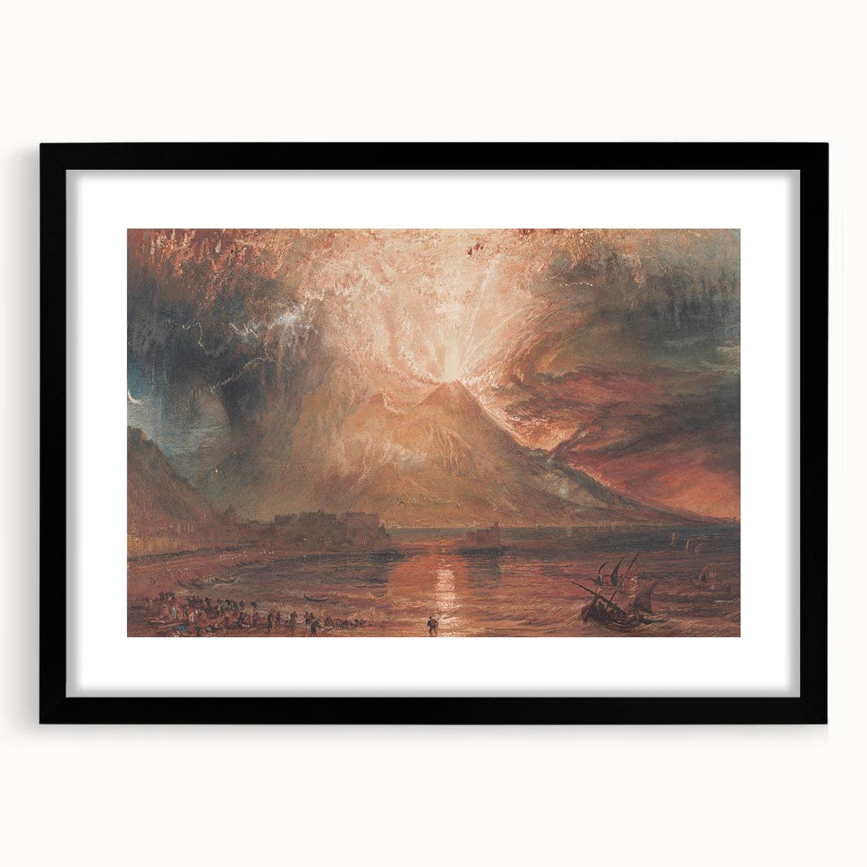 Historical Romanticism Canvas: Vesuvius in Eruption