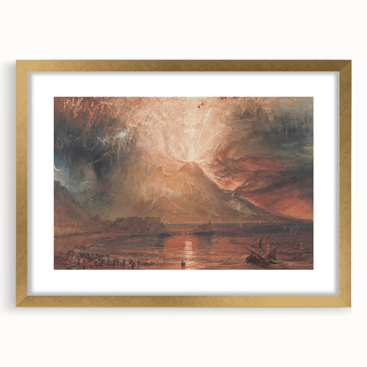 Historical Romanticism Canvas: Vesuvius in Eruption