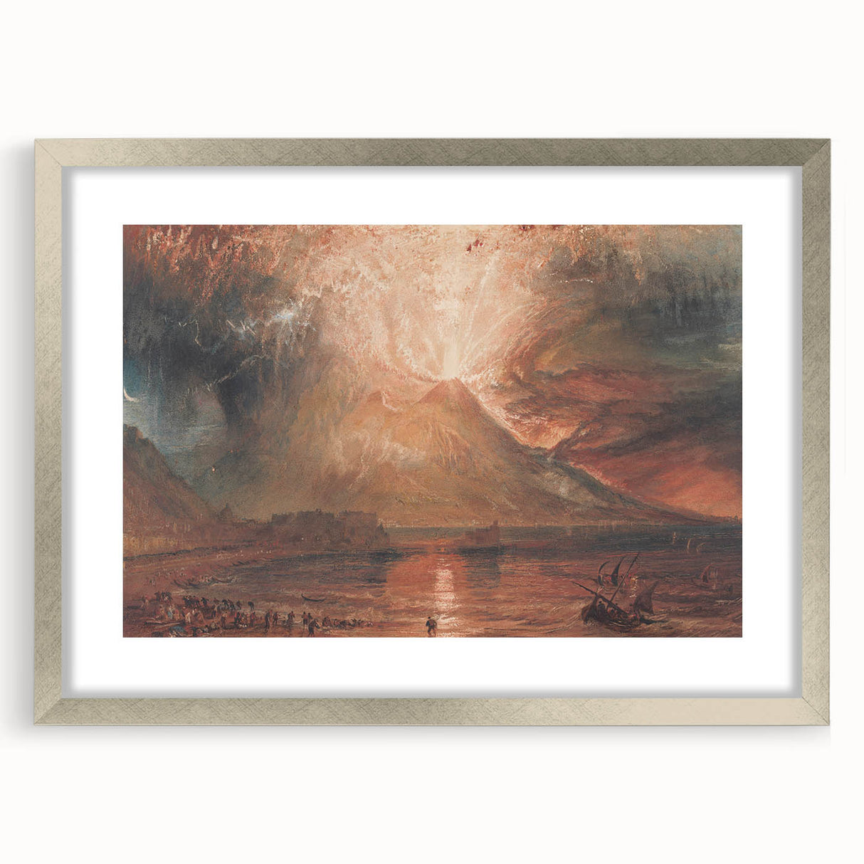 Historical Romanticism Canvas: Vesuvius in Eruption