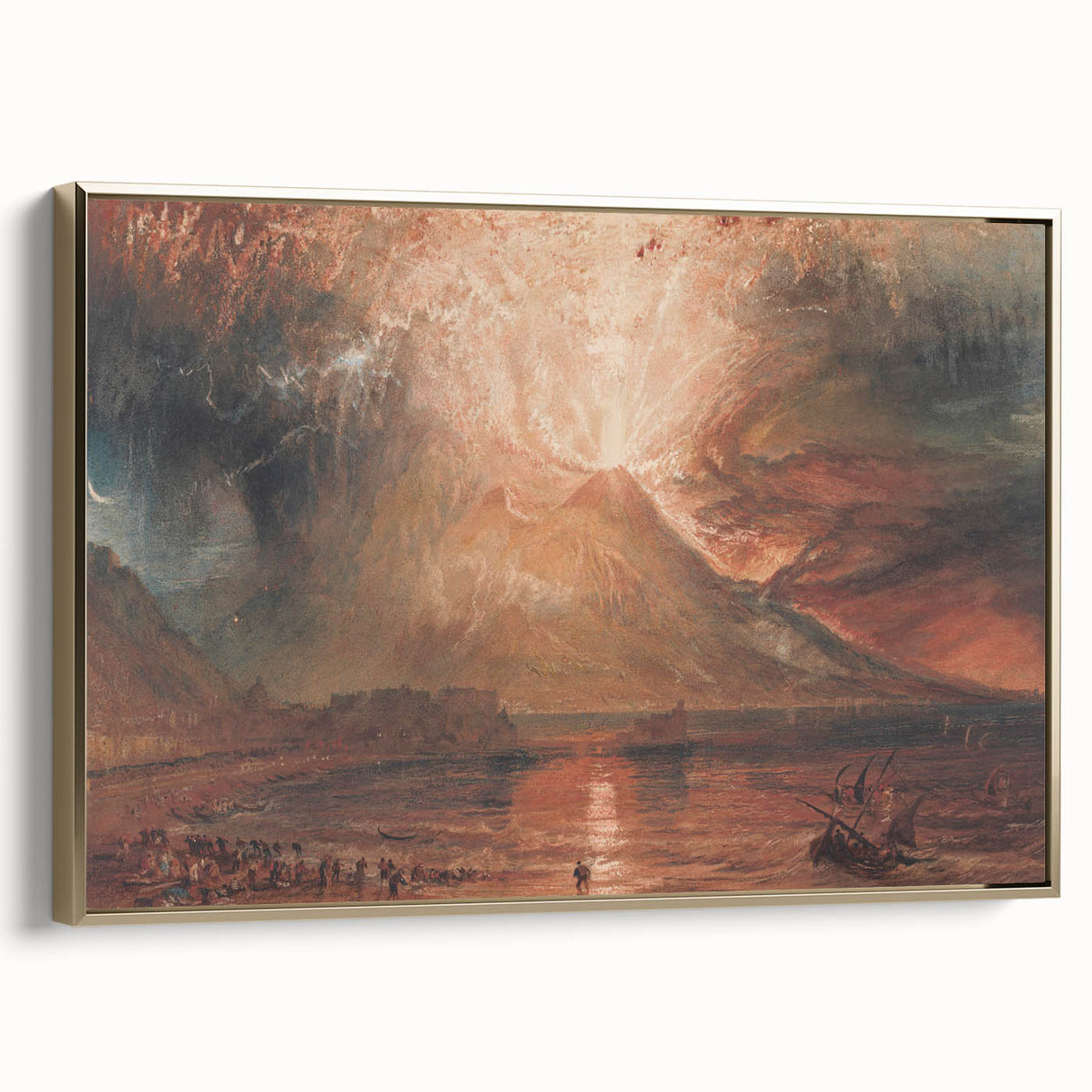Historical Romanticism Canvas: Vesuvius in Eruption