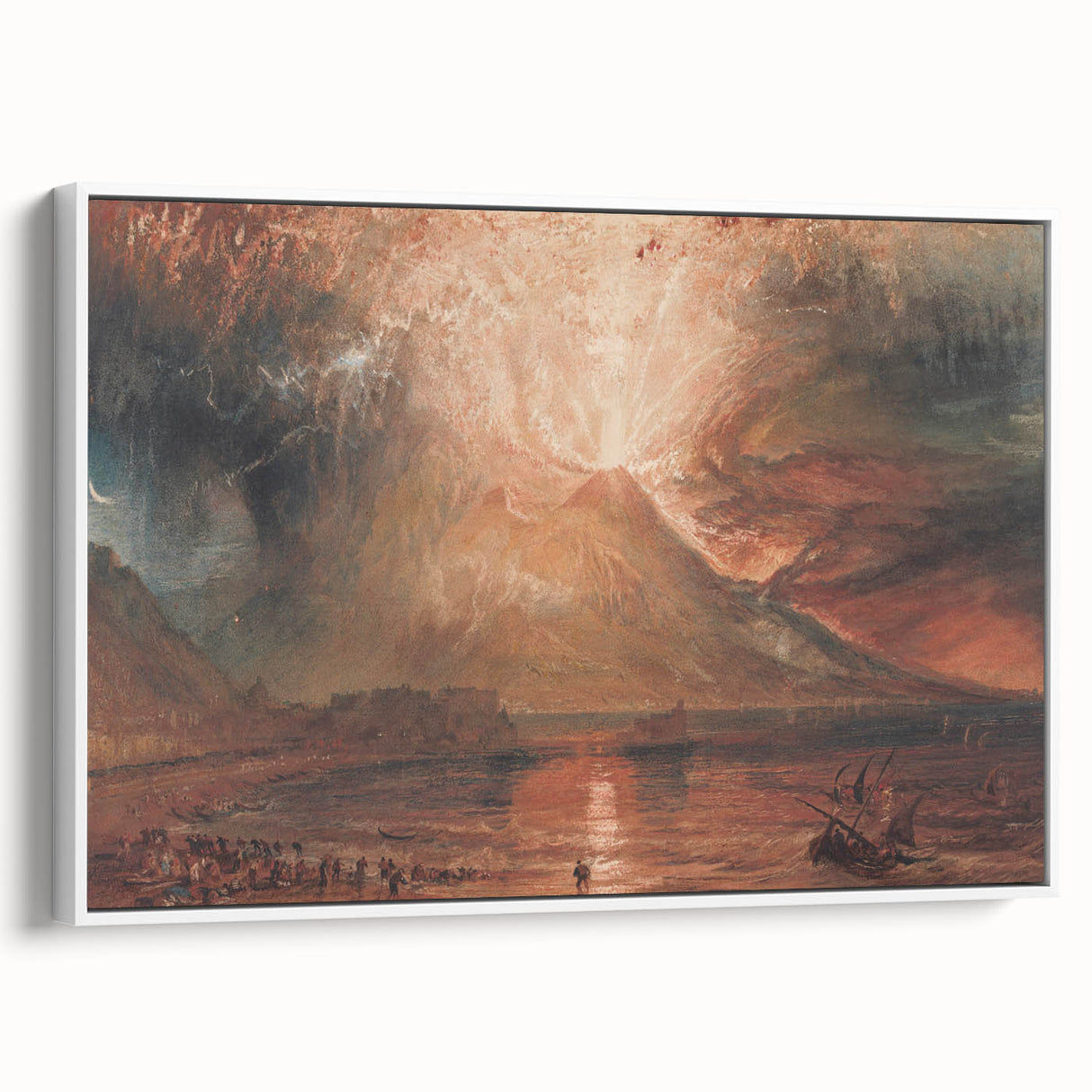 Historical Romanticism Canvas: Vesuvius in Eruption