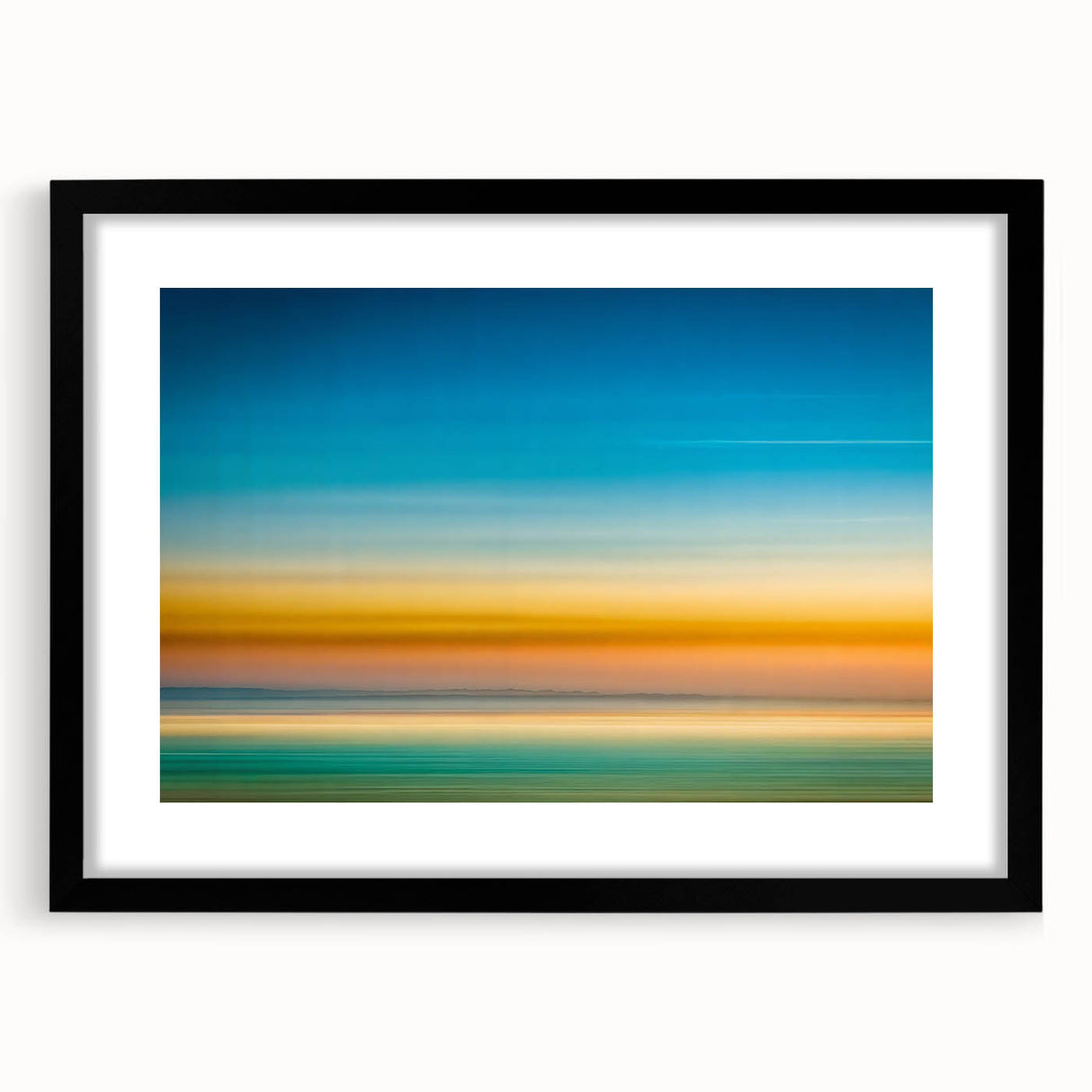 Tranquil Horizon Abstract Wall Art – Color Motion Photography