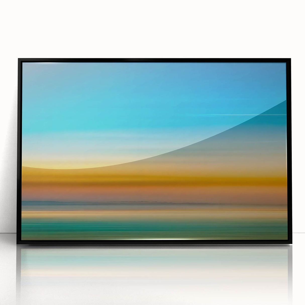 Tranquil Horizon Abstract Wall Art – Color Motion Photography
